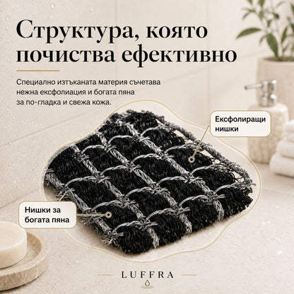 Luffra Ексфолираща антибактериална кърпа за баня